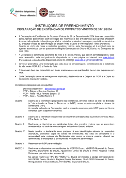 instru&ccedil;&otilde;es de preenchimento - Instituto dos Vinhos do Douro e Porto
