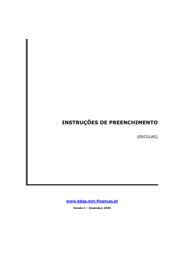Instru&ccedil;&otilde;es de Preenchimento (Escolas)