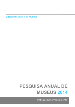 Manual de Preenchimento - Instituto Brasileiro de Museus