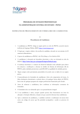 Instru&ccedil;&otilde;es de preenchimento