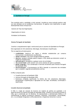 Evolu&ccedil;&atilde;o da Qualidade em Portugal