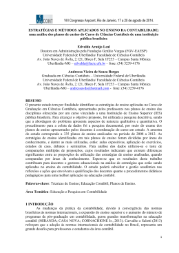VIII Congresso Anpcont, Rio de Janeiro, 17 a 20 de agosto de