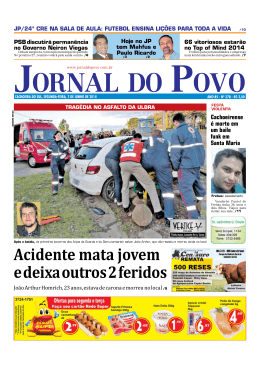Acidente mata jovem e deixa outros 2 feridos