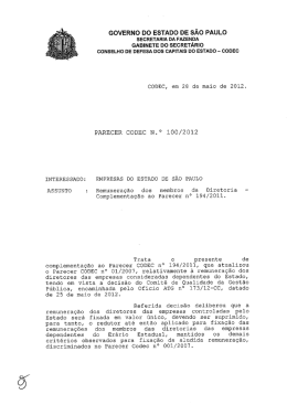 Parecer Codec 100, de 28/05/2012