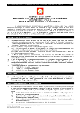 GOVERNO DO ESTADO DO PAR&Aacute; MINIST&Eacute;RIO P&Uacute;BLICO