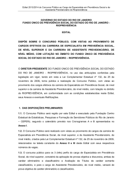 GOVERNO DO ESTADO DO RIO DE JANEIRO