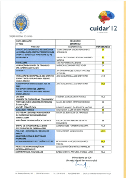 cuidar` | 2 - Ordem dos Enfermeiros