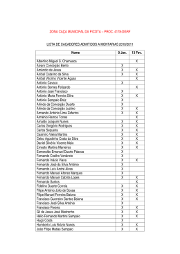 Listagem - Federação de Caçadores do Algarve