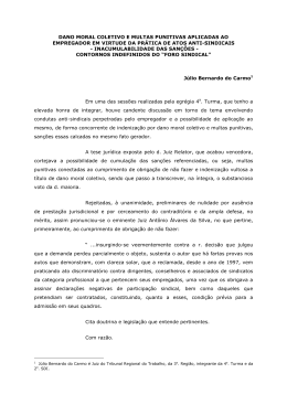 dano moral coletivo e multas punitivas aplicadas