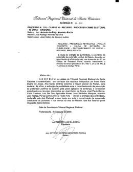 5,, Ac&Oacute;Ro&Atilde;o N. 16 . 332 - Tribunal Regional Eleitoral de Santa