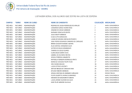 Pr&oacute;‐reitoria de Gradua&ccedil;&atilde;o ‐ DAARG Universidade Federal
