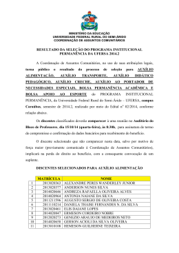 resultado final – programa institucional permanência