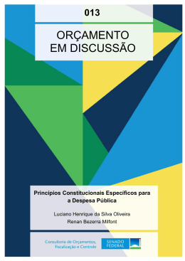 ORÇAMENTO EM DISCUSSÃO