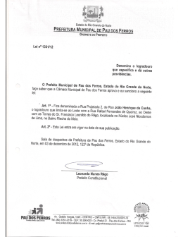 Denomina logradouro de Rua Jo&atilde;o Henrique da Cunha