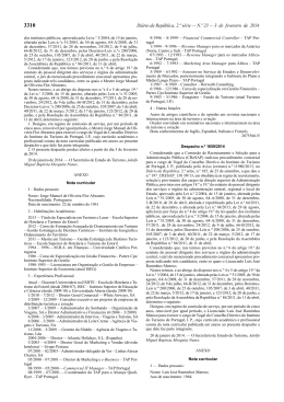 Despacho Nomea&ccedil;&atilde;o Vogal