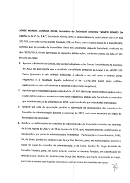 JORGE MANUEL OLIVEIRA ALVES, Secret&aacute;rio da Sociedade