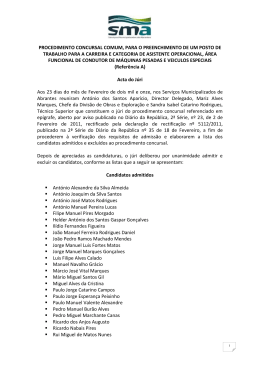 procedimento concursal comum, para o preenchimento de um