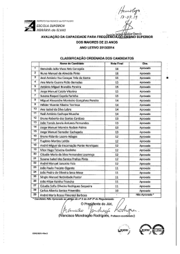 AvALlAçAo DA cAPAcroAoE PARA FREQU`ÉWIAFQQrEJﬂaINO