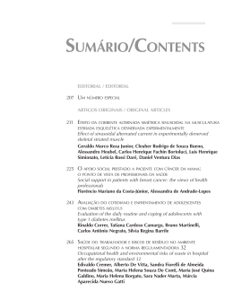 SUMáRIO/CONTENTS