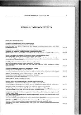 sUMÁRIo /TABLE oF CONTENTS