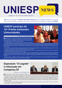 UNIESP participa do 10º Prêmio Santander Universidades
