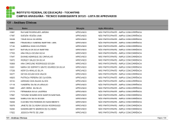 Resultado Geral - Seletivos IFTO