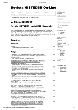 Revista HISTEDBR OnLine