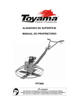 ALISADORA DE SUPERF&Iacute;CIE MANUAL DO