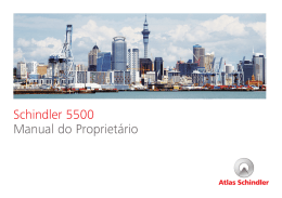 Schindler 5500 Manual do Propriet&aacute;rio