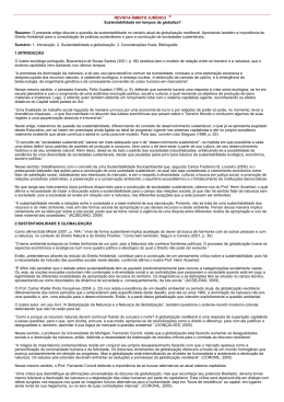 Resumo: O presente artigo discute a quest&atilde;o da