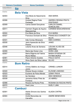 D` t`t - - Prefeitura de São Paulo