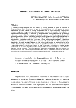 RESPONSABILIDADE OBJETIVA NO DIREITO DO
