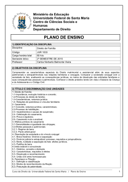JUR 1033 - Direito de Fam&iacute;lia