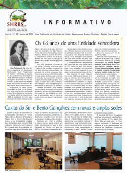 Veja o informativo - Regi&atilde;o Uva e Vinho