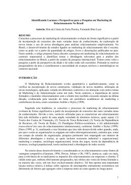 1 Identificando Lacunas e Perspectivas para a Pesquisa em