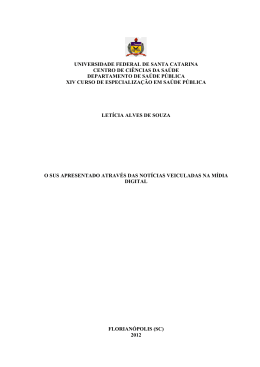 o sus apresentado através das notícias veiculadas na mídia digital