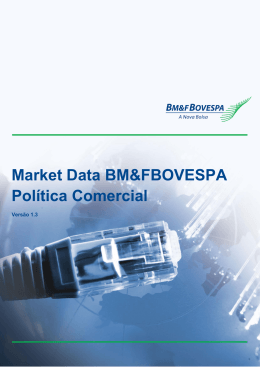 Política Comercial de Market Data BM&FBOVESPA