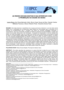 as redes sociais digitais e sua interface com a promo&ccedil;&atilde;o