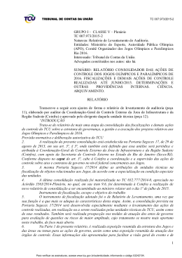 Ac&oacute;rd&atilde;o 1856/2015 - Plen&aacute;rio - Tribunal de Contas da Uni&atilde;o