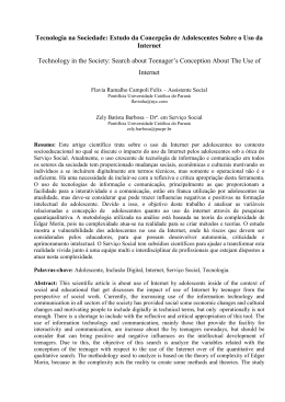 Tecnologia na Sociedade: Estudo da Concepção de