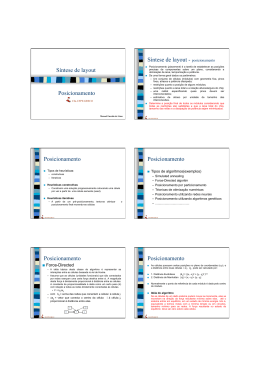 S&iacute;ntese de layout Posicionamento S&iacute;ntese de layout