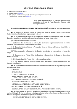 LEI N&ordm; 7.543, DE 20 DE JULHO DE 2011 - Sefa