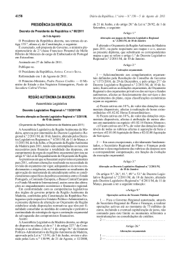 Decreto Legislativo Regional n&ordm; 13/2011