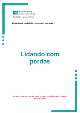 Lidando com perdas - Southern Health and Social Care Trust