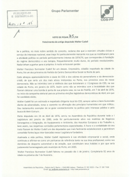 VOTO DE PESAR.:.3.....5./XII Falecimento do antigo deputado