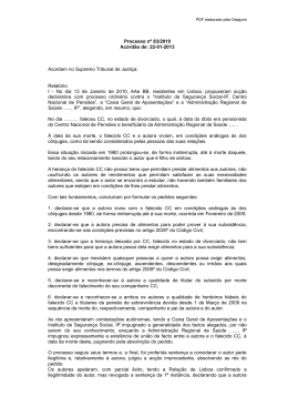 Ac&oacute;rd&atilde;o do STJ - Base de Dados Jur&iacute;dicos da DATAJURIS