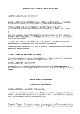Conven&ccedil;&atilde;o Coletiva 2013-2014