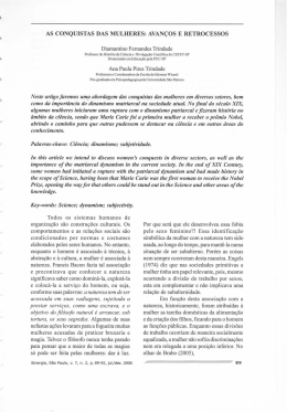As conquistas das mulheres: avan&ccedil;os e retrocessos