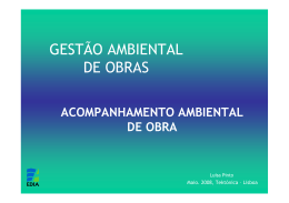 GESTÃO AMBIENTAL DE OBRAS