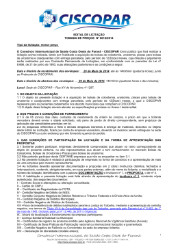 EDITAL DE - Ciscopar